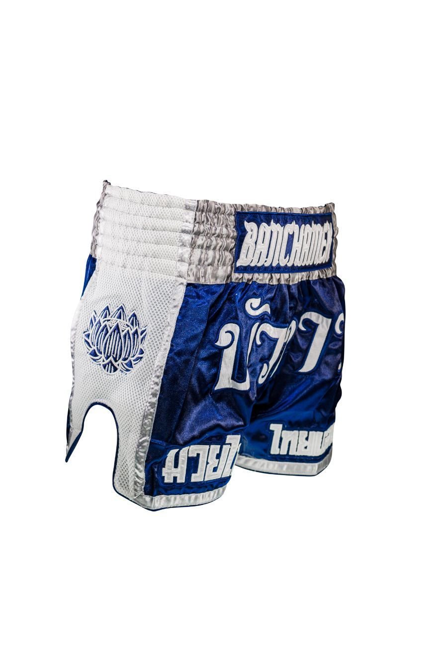 Buakaw Shorts BFG1-3 NAVY/SILVER/WHITE - SUPER EXPORT SHOP