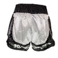 Buakaw Shorts BFG3-1 WHITE BLACK - SUPER EXPORT SHOP