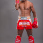 Buakaw Shorts BFG4-4 RED WHITE GOLD - SUPER EXPORT SHOP