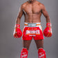 Buakaw Shorts BFG4-4 RED WHITE GOLD - SUPER EXPORT SHOP