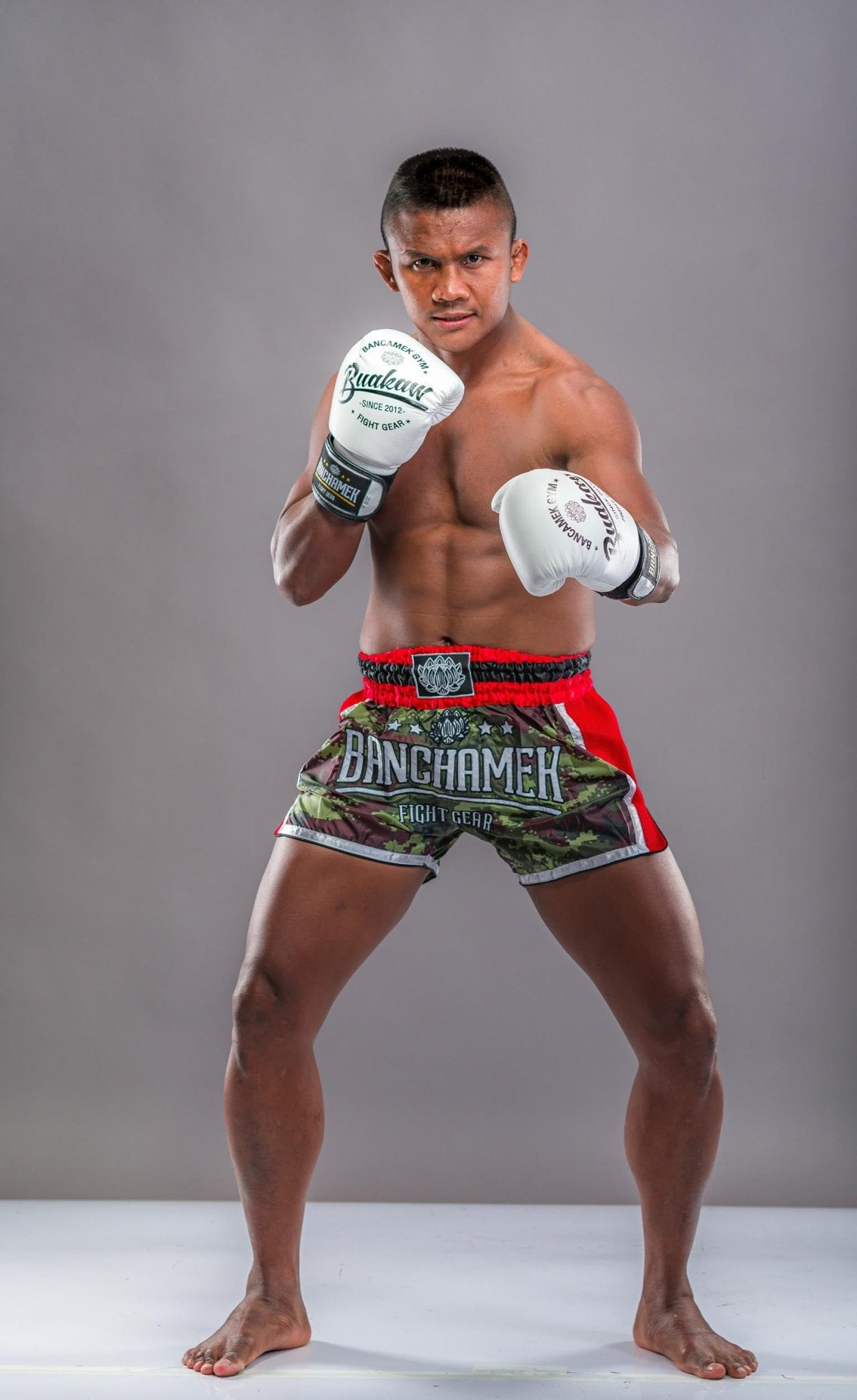 Buakaw Shorts BFG5-2 CAMO RED - SUPER EXPORT SHOP