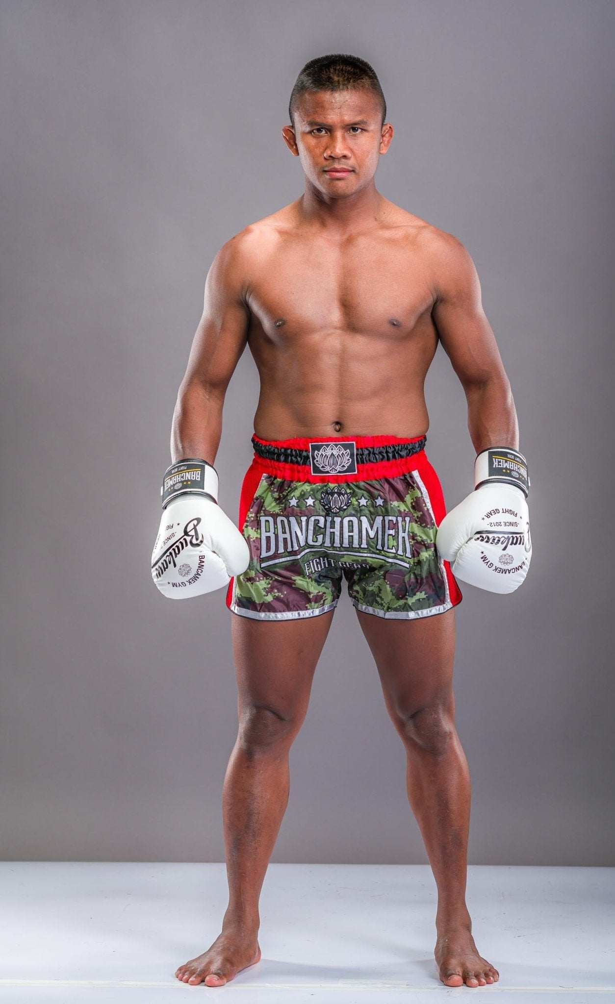 Buakaw Shorts BFG5-2 CAMO RED - SUPER EXPORT SHOP