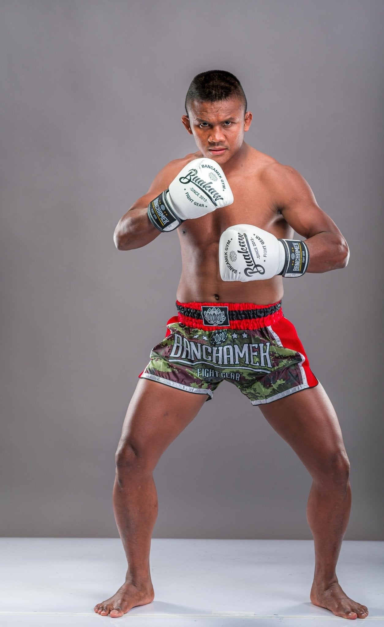 Buakaw Shorts BFG5-2 CAMO RED - SUPER EXPORT SHOP