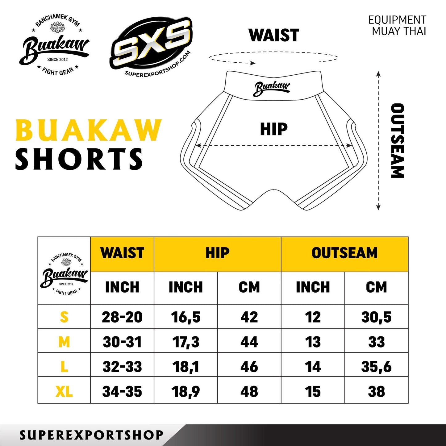 Buakaw ShortsBFG1-2 BLACK/GOLD/GREY - SUPER EXPORT SHOP