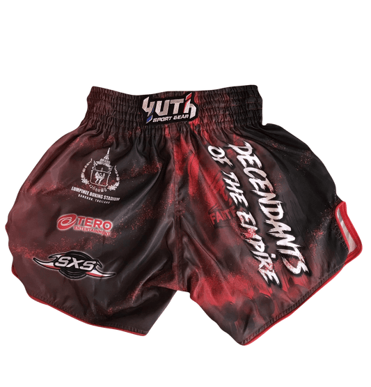 Fairtex Fight Promotion Shorts Decendants of the Empire Red