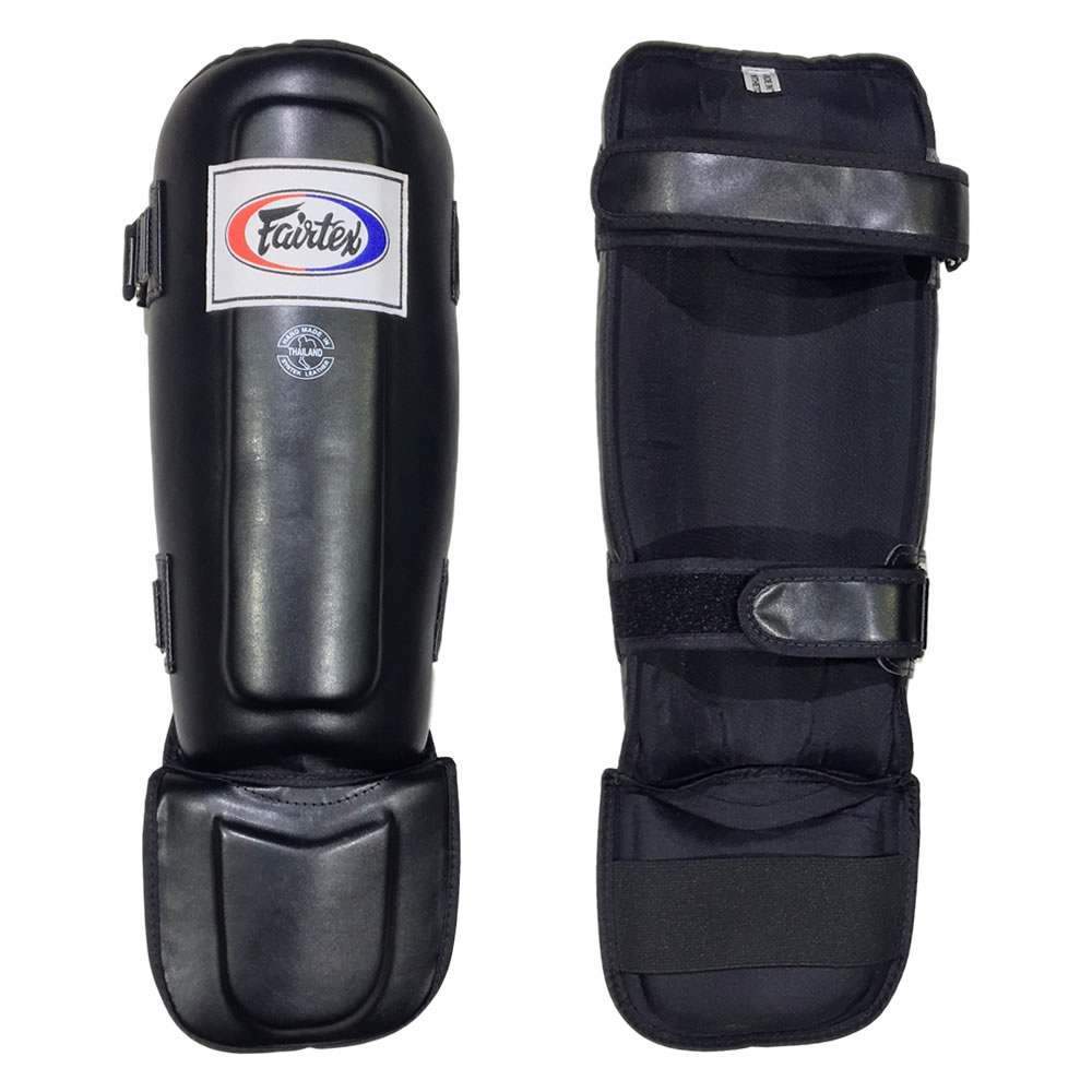 Fairtex Shinguards  SP3 Black In-Step Double Padded Protector