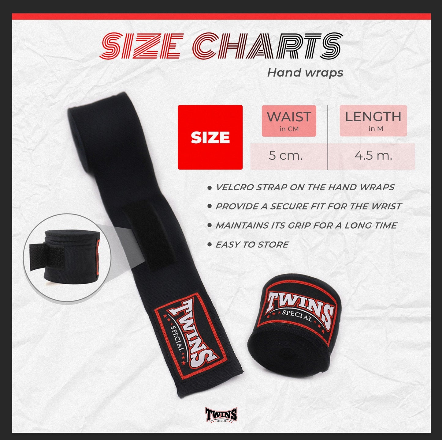 Twins Special Handwraps CH5 Orange