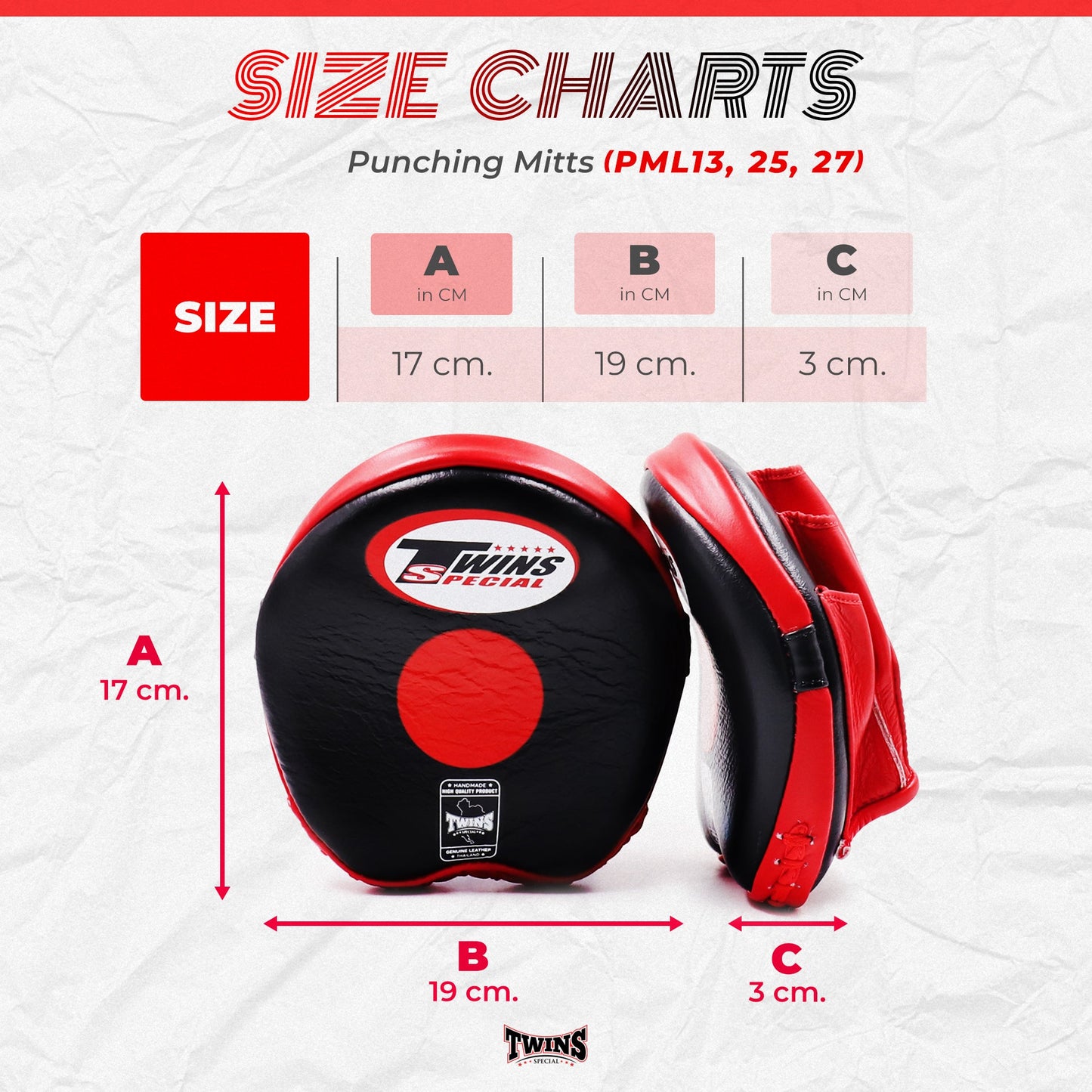 Twins Special Focus Mitts PMS27 Black Red