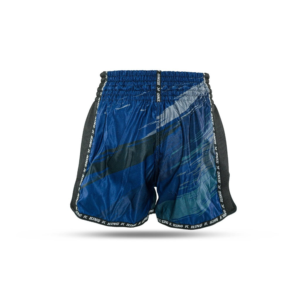 King Pro Boxing Shorts New Wave Blue
