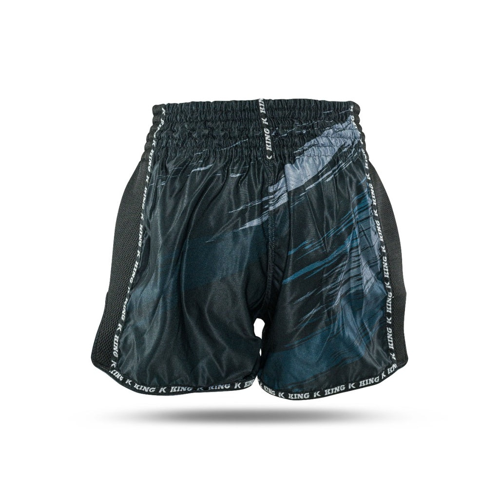 King Pro Boxing Shorts New Wave Black