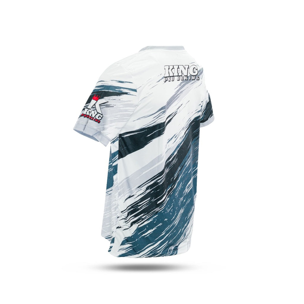 King Pro Boxing T-shirt New Wave White