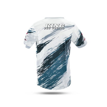 King Pro Boxing T-shirt New Wave White
