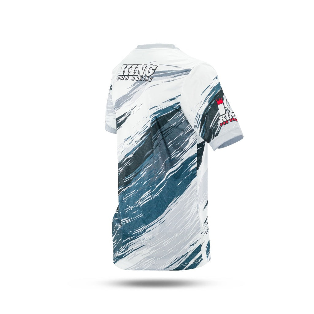 King Pro Boxing T-shirt New Wave White