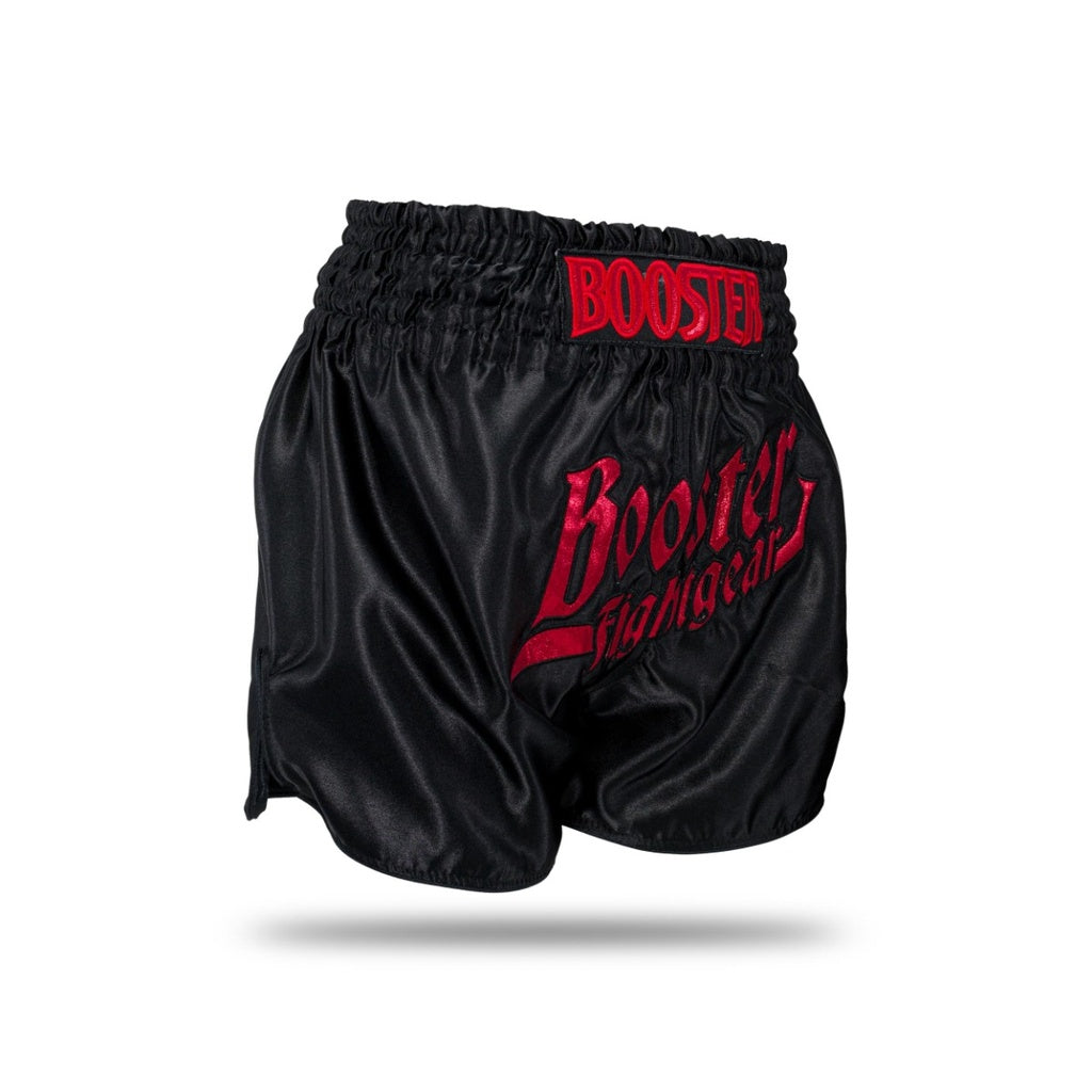 Booster Fight Gear Boxing Shorts TBT Thunder Black Red
