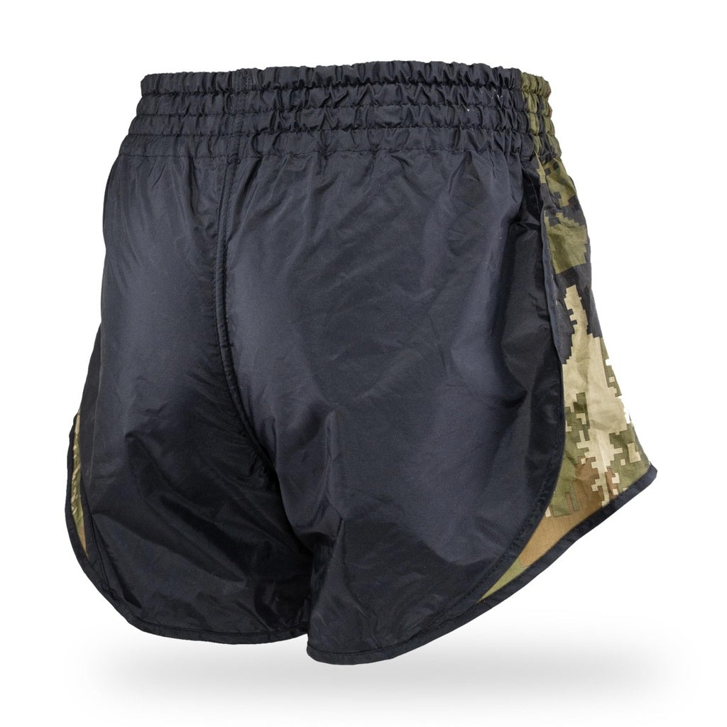 BOOSTER SHORTS Retro Hybrid BL/Camo Green