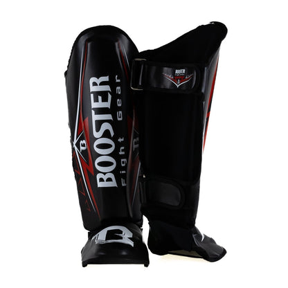 Booster Shin Guards WAR Series BK/RD