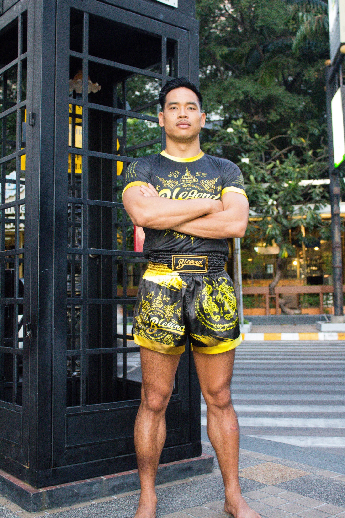 Blegend Muay Thai T-shirt Gold Tiger