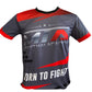 MTA Muay Thai T-shirt Born to fight 2 Grey Red