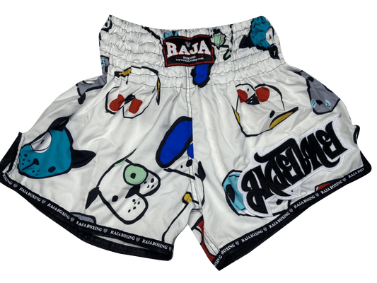 Raja shorts white dogs R129