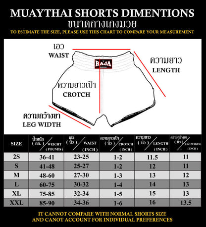 Raja Muay Thai Shorts Rapper R08