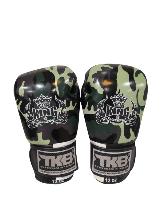 Top King Boxing Gloves "Camouflage" TKBGEM-03 Green