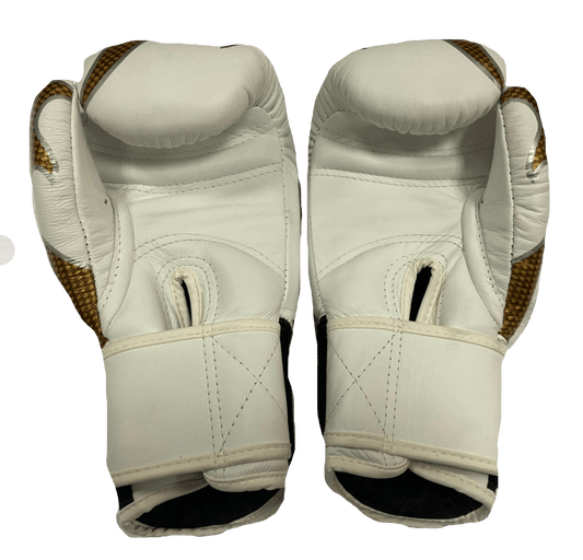 Top King Boxing Gloves "Empower" NO AIR TKBGEM-01 White(Gold)