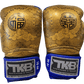 Top King Boxing Gloves TKBGCT-CN01 Blue with "FOOK" & "DOUBLE HAPPINESS"