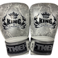 Top King Boxing Gloves TKBGSS02 AIR Super Snake WHITE SILVER