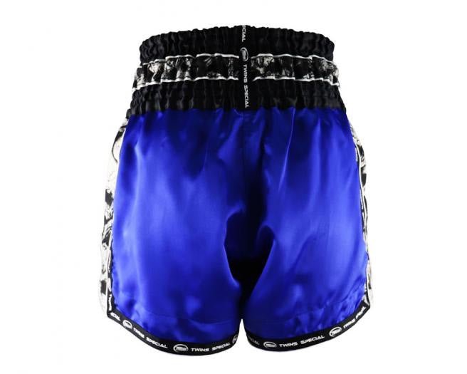 Twins Muay Thai Shorts TBS-SKULL Blue Grey - SUPER EXPORT SHOP