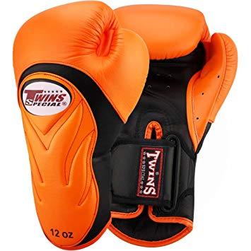 Twins Special  BGVL6 BLACK/ORANGE BOXING GLOVES