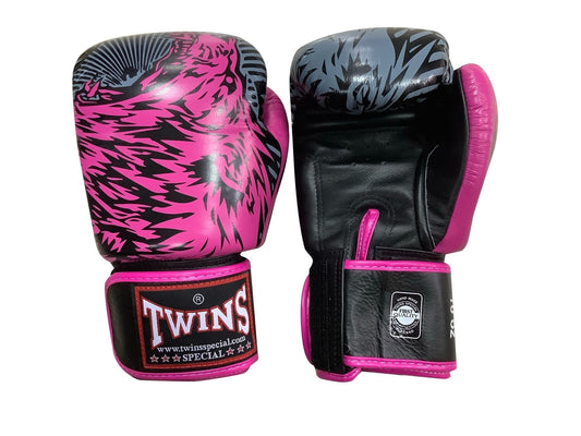 Twins Special BOXING GLOVES FBGVL3-50 DARK PINK/BLACK