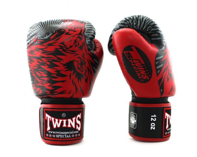 Twins Special BOXING GLOVES FBGVL3-50 RED/BLACK - SUPER EXPORT SHOP